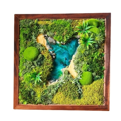 quality 30*30cm レンダーモス 壁 安定 パネル アート オーダーメイド ロゴ付き 景観飾り factory